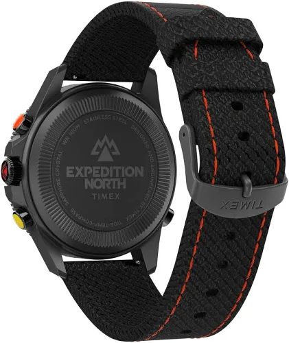 Vista 3 de Timex Expedition North Tide-Temp-Compass TW2V03900JR - Reloj de cuarzo para hombre, Negroplomizoazulrojo