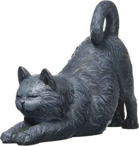 Vista 6 de Design Toscano Estatua de gato juguetón en la espalda