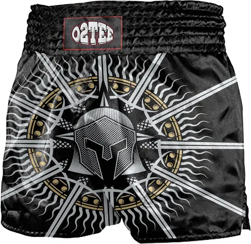 Vista 8 de O2TEE Muay Thai Pantalones cortos de boxeo MMA Kickboxing Estilos Tradicionales Pantalones Cortos Nation Bop