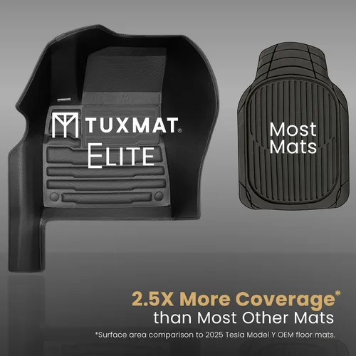 Vista 4 de TuxMat - para Ford F150 SuperCrew sin almacenamiento plegable en el asiento trasero, modelos 2021-2026 - Tapetes personalizados para auto, máxima