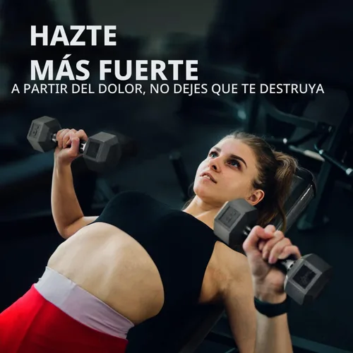 Vista 6 de Yes4All Mancuerna Hexagonal con Revestimiento de Agarre de Goma – Pesas de Mano con Antideslizante 5-50 LBS Individual