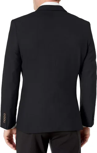 Vista 2 de Tienda Essentials Blazer elástico de manga larga con botones frontales para hombre
