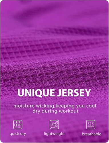 Vista 2 de Camisetas de entrenamiento para hombre, ajuste seco, camiseta deportiva atlética que absorbe la humedad, camisetas ligeras de manga corta