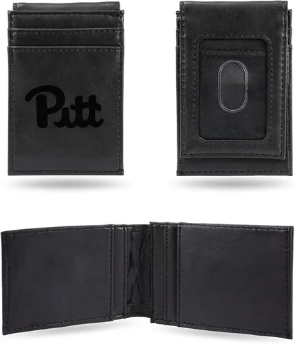 Vista 85 de Cartera de bolsillo frontal grabada con láser NCAA - Compacta/Cómoda/Delgada