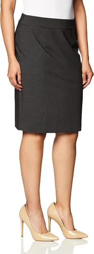 Vista 2 de Calvin Klein Falda de traje de ajuste recto para mujer (talla regular y extragrande)