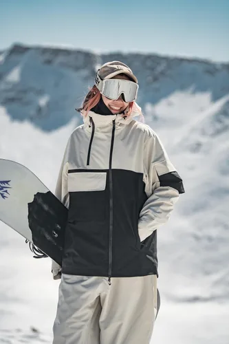 Vista 3 de GSOU SNOW Men's Snowboarding Jacket Loose Ski Snow Coat Waterproof Insulated Unisex Winter Jacket