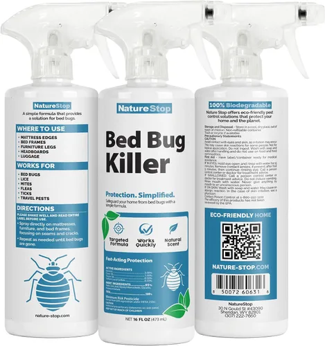 Vista 7 de Spray matador de chinches de cama, tratamiento de chinches de acción rápida, 16 oz (16.1 fl oz)