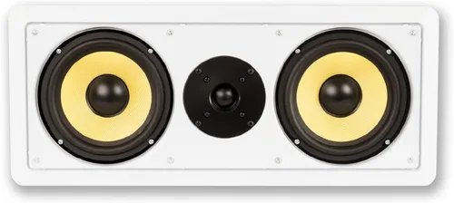 Vista 3 de Acoustic Audio HD-6c - Altavoz de canal central en pared de 6.5 pulgadas, 350 vatios, color blanco