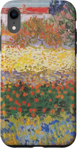 Vista 24 de iPhone 16 Vincent Van Gogh - Jardín floreciente con camino - caso de Arles