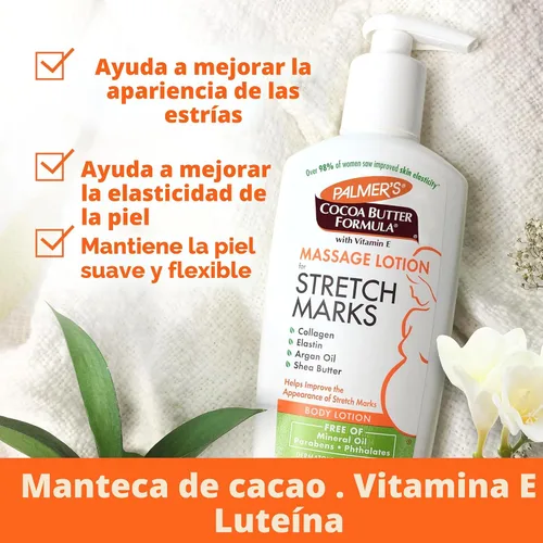 Vista 2 de Palmers Palmers Manteca De Cacao Loción Para Las estrías, Paquete de 1