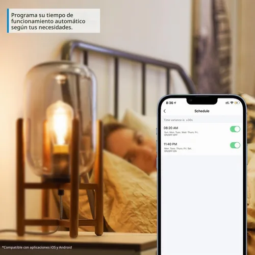 Vista 6 de LVWIT Bombilla inteligente LED vintage ST21 Edison regulable WiFi, equivalente a 60 vatios, base E26, 2700K - 6500K, compatible con Alexa, Google