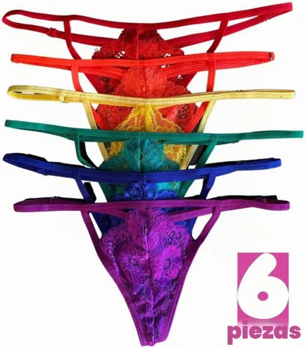 Vista 5 de Besame Tanga G-String - Ropa interior para mujer, paquete de 5 Lqbtq+
