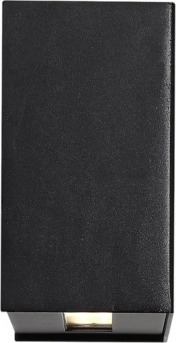 Vista 4 de WAC Lighting dweLED, aplique de pared LED Blok de 12 pulgadas 2700 K en negro