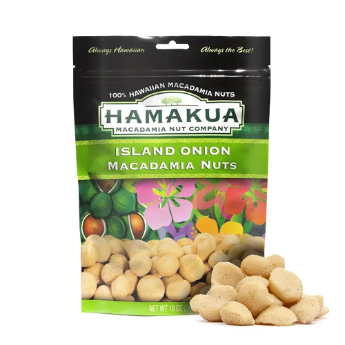 Vista 13 de Hamakua - Nueces de macadamia - Chili picante - Cultivado en Hawai saborizado seco tostado medio y macadamia entera - Nueces de macadamia grandes
