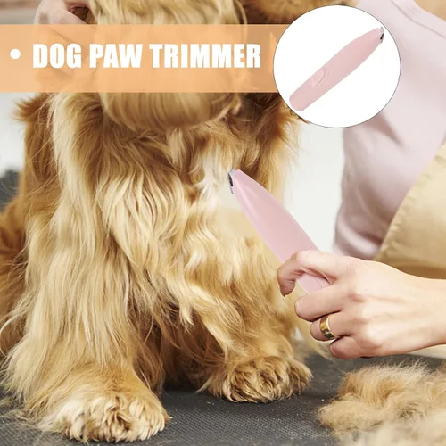 Vista 6 de Dog Paw Trimmer Pink Portable Low Noise for Cats and Dogs, ABS