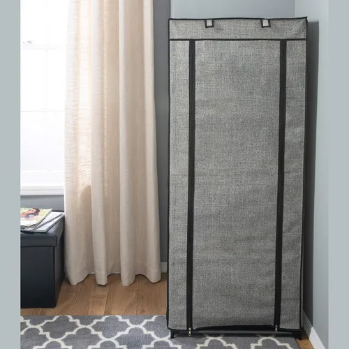Vista 3 de Simplify Organizador de armario de 8 niveles con tapa, de pie, capacidad para 24 pares, bueno para tenis, zapatos planos, tacones y botas