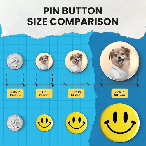 Vista 5 de Nice2Have 200 juegos de piezas de botón Pinback de 1 pulgada (0.984 in) - Suministros para máquina de botones