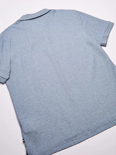 Vista 5 de Nautica playera polo clásica de mangas cortas color sólido para hombre