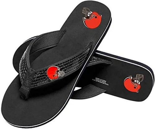 Vista 41 de FOCO Womens NFL Team Logo Sequin Strap Sandals Flip Flops