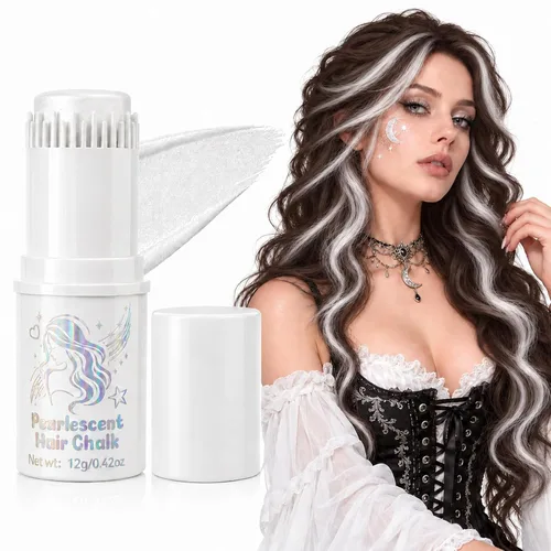 Vista 21 de Peine de color rojo temporal para el cabello, tiza lavable para niños