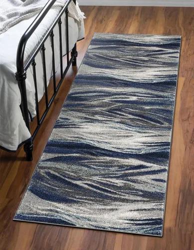 Vista 55 de Keen Home Design Alfombras de Área - 2x3 Que No Se Desprenden, Alfombras Abstractas para Cocina, Sala de Estar, Dormitorio, Comedor, Entrada Negro