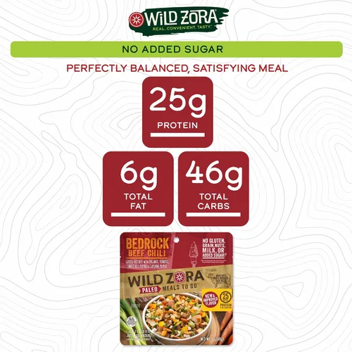 Vista 5 de Comida preparada paleo Wild Zora (porción individual)