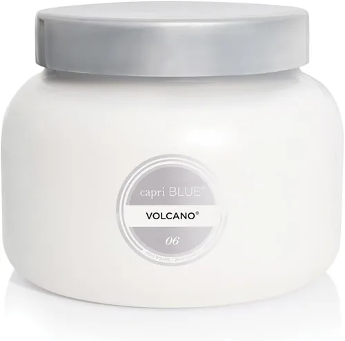 Vista 22 de Capri Blue Volcano Velas perfumadas – Velas en tarro de cristal de lujo para el hogar perfumadas con frutas tropicales y cítricos azucarados, mezcla