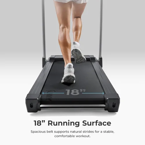 Vista 4 de Sunny Health & Fitness Exercise Treadmills Double Deck Sizes and Incline Features with Bluetooth & SunnyFit App