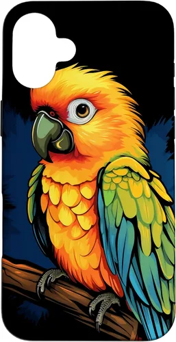 Vista 23 de Sun Conure - Funda para iPhone 17, diseño de pájaro tropical