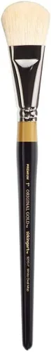 Vista 2 de KINGART Premium Original Gold 9270-1 - Cepillo ovalado para artista, pelo sintético suave, mango corto, para acrílico, acuarela y pintura al óleo