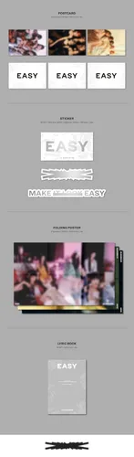 Vista 4 de Dreamus LE SSERAFIM - EASY 3rd Mini Album+Store Gift Vol.3 SHEER MYRRH ver. ASCM0352