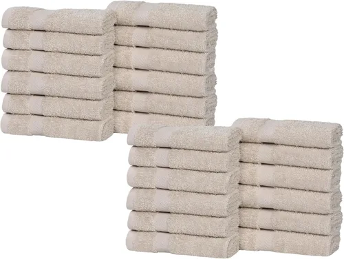 Vista 31 de Superior Juego de toallas surtidas de algodón de 18 piezas, incluye 8 toallas faciales, 6 manos y 4 toallas de baño, artículos esenciales