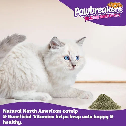 Vista 4 de Pawbreakers® Vitanip® Catnip Cat Treats & Toys - Suplemento nutricional felino Diamond V® - Hierba gatera segura y postbiótica para gatos