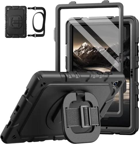 Vista 10 de Grifobes Fundas para Samsung Galaxy Tab A11 Plus 2025 / A9 Plus de 11 pulgadas 2023, a prueba de golpes, con protector de pantalla, soporte
