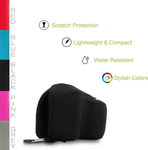 Vista 5 de Megagear MG1036 - Funda de neopreno ultraligera para cámara compatible con Canon Eos M50 Mark Iı (0.591-1.772 in), M50, M5 (0.591-1.772 in)