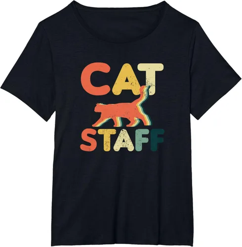 Vista 25 de Cat Servant Design Vintage Retro Staff Gift T-Shirt for Men Women