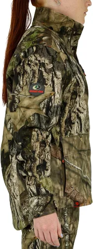 Vista 4 de Mossy Oak Chaqueta de caza para mujer, chaqueta de camuflaje para mujer, ropa de sherpa