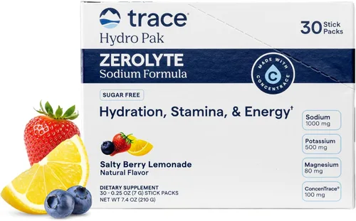 Vista 6 de Trace Minerals ZeroLyte - Mezcla de bebidas con electrolitos, cítricos