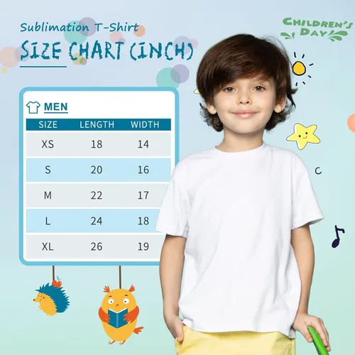 Vista 2 de METFUIN Paquete de 6 camisetas de sublimación blancas en blanco para niños y niños, camisetas de poliéster de manga corta, color blanco