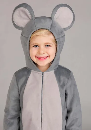 Vista 3 de Disfraz de Ratón Bebé Gris para Niños Pequeños Multicolor
