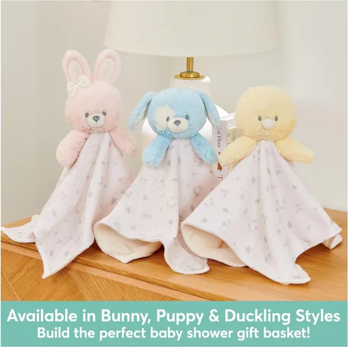 Vista 7 de GUND Baby Patito de Apego Suavemente Sostenible, Manta de Felpa de Animal de Peluche Hecha de Materiales 100% Reciclados, para Bebés y Recién
