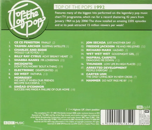 Vista 2 de Top of the Pops 1992