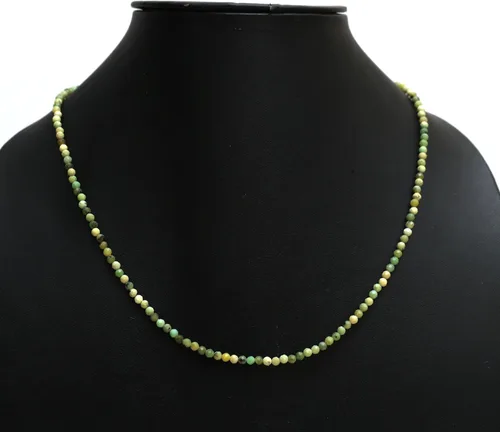 Vista 38 de Gempires - Collar de cuentas de piedras naturales hechas a mano, joyería de cristal hipoalergénica de 20 pulgadas, chapado en oro, joyería de moda