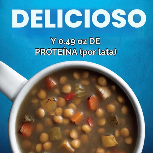 Vista 3 de Progresso Vegetable Classics, Sopa enlatada de lentejas con verduras asadas, sin gluten, 19 onzas