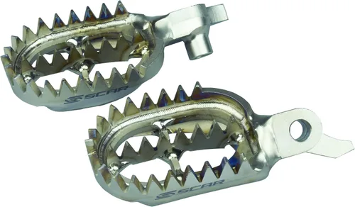 Vista 15 de SCAR - Estribos de Titanio Compatibles con KTM SX SXF XC XCF 16-22 EXC EXCF 17-23 XCW XCFW TPI 85 125 150 250 300 350 450 Husqvarna TC FC TX FX