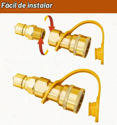 Vista 4 de Kit de conexión rápida de gas CALPOSE 1/2