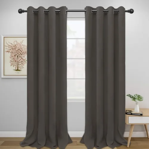 Vista 36 de Easy-Going - Cortinas opacas para dormitorio, aislamiento térmico sólido con ojales, cortinas de ventana para reducción de ruido, cortinas