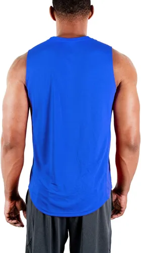 Vista 5 de DEVOPS Paquete de 3 camisetas sin mangas para hombre, ajuste seco, gimnasio, entrenamiento, paquete de 3