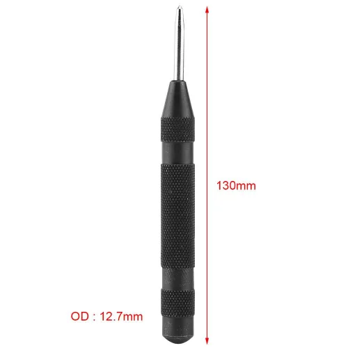 Vista 3 de Perforadora central automática de 5.12 pulgadas, perforadora de agujero central de metal con impacto de resorte ajustable para metal o madera