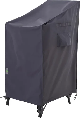Vista 15 de F&J Outdoors Funda impermeable resistente a los rayos UV, respaldo alto, 4 sillas apilables, 27 pulgadas de ancho x 34 pulgadas de profundidad x 41